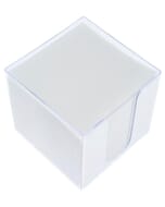 Support pour bloc mémo + contenu Kangaro 9,5x9,5x9,5cm 700 flles blanc