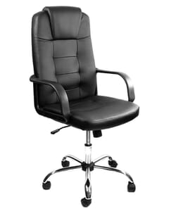 Luxe executive bureaustoel, in hoogte verstelbaar met een uitstekend zitcomfort, zwart