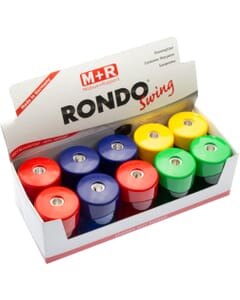 puntenslijper Möbius & Ruppert enkel "Rondo Swing" assorti kleuren display 10 stuks