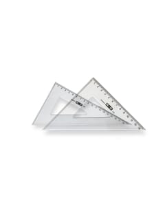 driehoekset Mobius & Ruppert 36cm 45 en 60 graden transparant