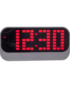 NeXtime - Horloge de table  Ø 17.5 cm - ABS  Rouge 'Loud Alarm'