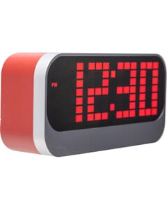 NeXtime - Horloge de table  Ø 17.5 cm - ABS  Rouge 'Loud Alarm'