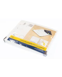 Enveloppe à bulles Raadhuis CD strip autocollant 180x165mm blanc 5 pièces