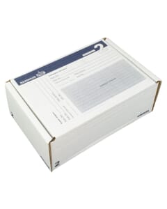 Postpakketdoos 2 Raadhuis 200x140x80mm bedrukt 5 stuks