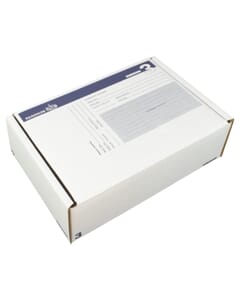 Postpakketdoos 3 Raadhuis 240x170x80mm bedrukt 5 stuks
