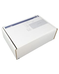 Postpakketdoos 4 Raadhuis 305x215x110mm bedrukt 5 stuks
