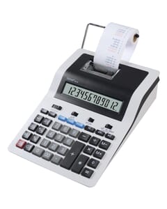 Calculator Rebell-PDC30-WB wit-zwart print