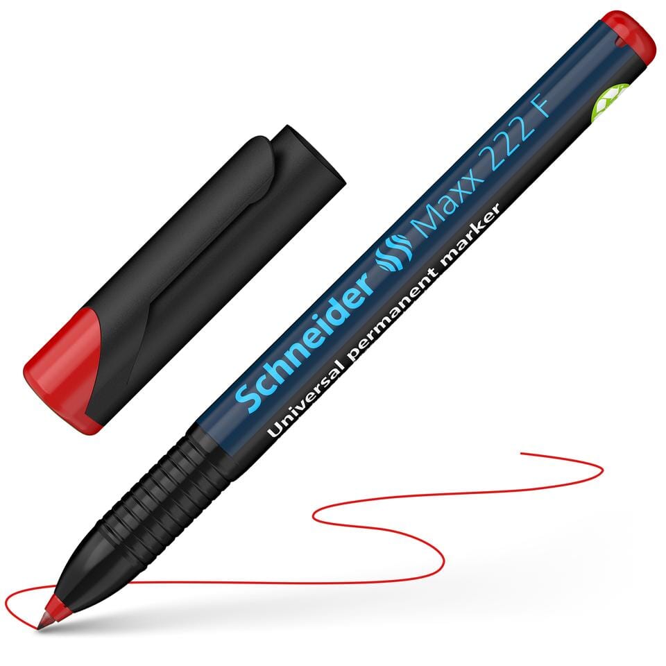 Universele marker Schneider Maxx 222 F permanent rood
