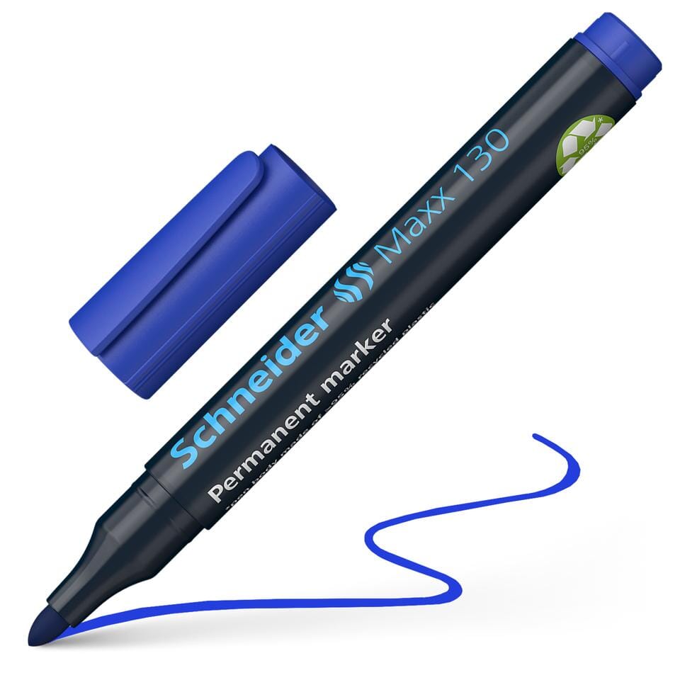 Marker Schneider Maxx 130 permanent ronde punt blauw
