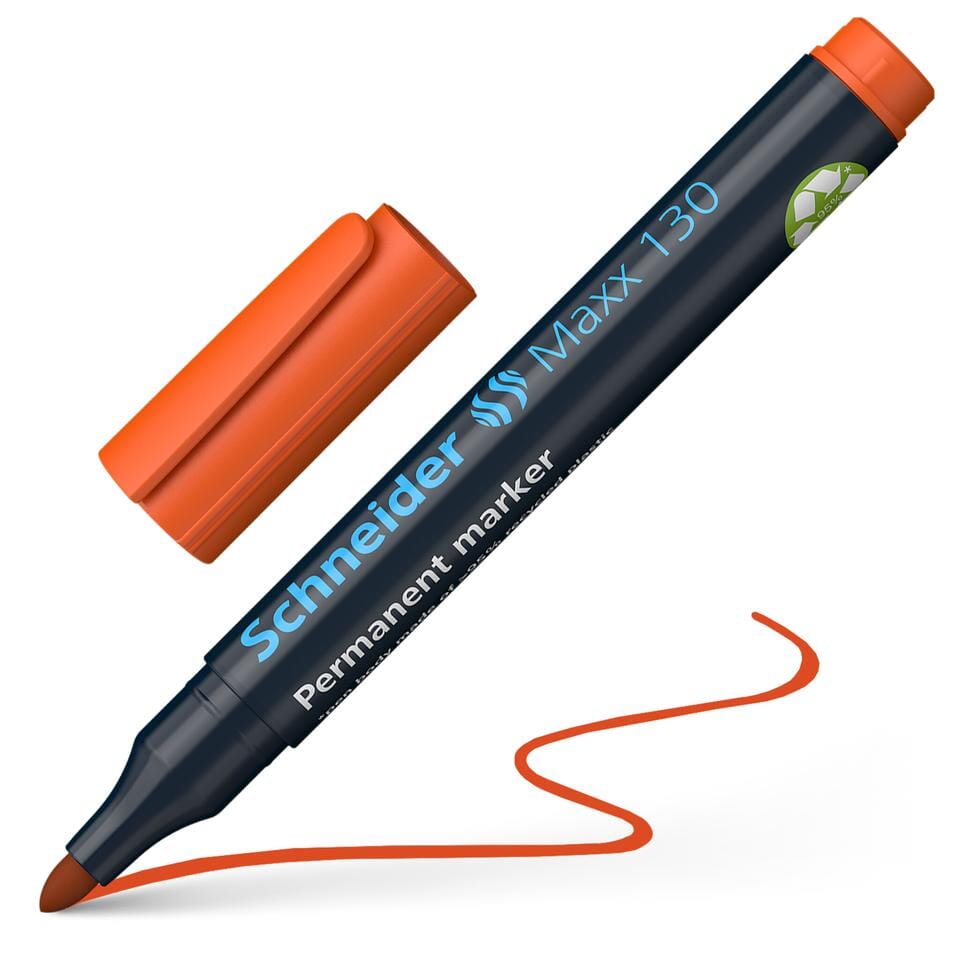 Marker Schneider Maxx 130 permanent ronde punt oranje
