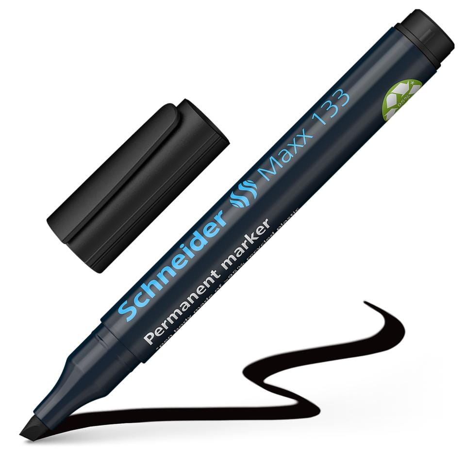 Marker Schneider Maxx 133 permanent beitelpunt zwart