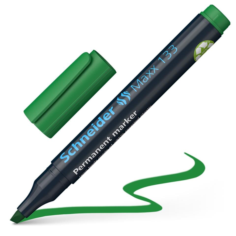 Marker Schneider Maxx 133 permanent beitelpunt groen