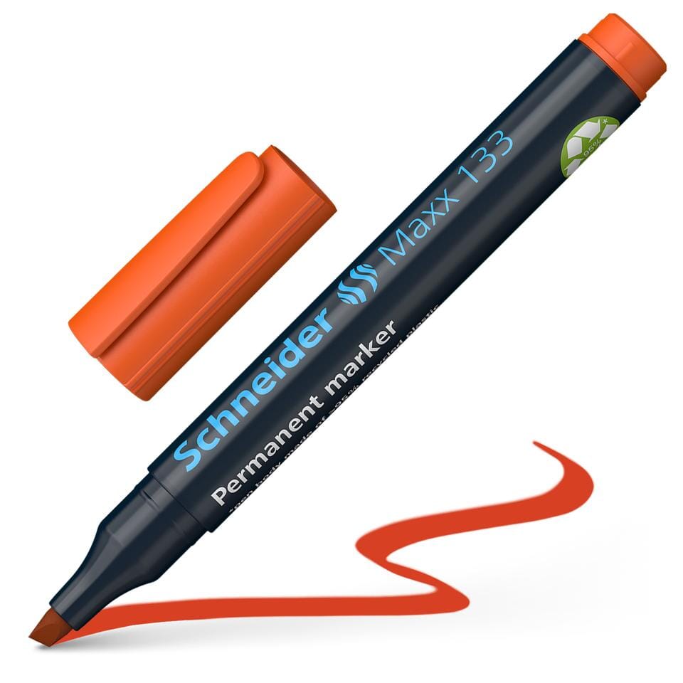 Marker Schneider Maxx 133 permanent beitelpunt oranje