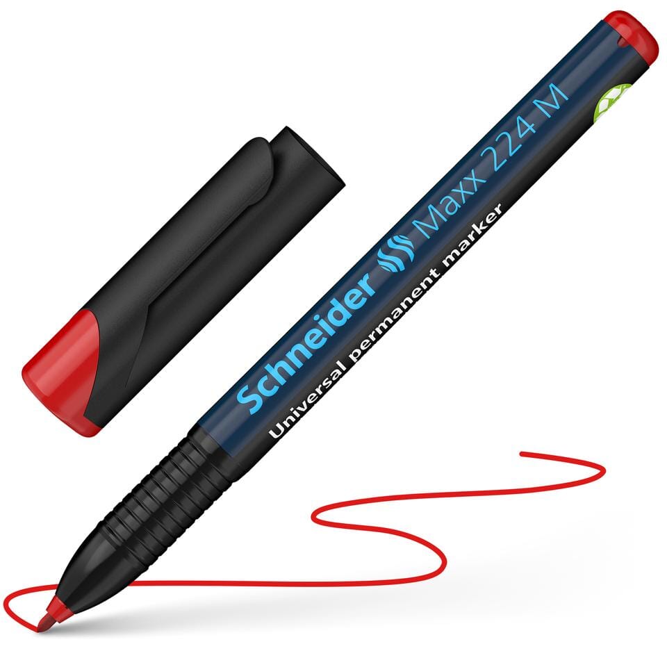 Universele marker Schneider Maxx 224 M permanent rood
