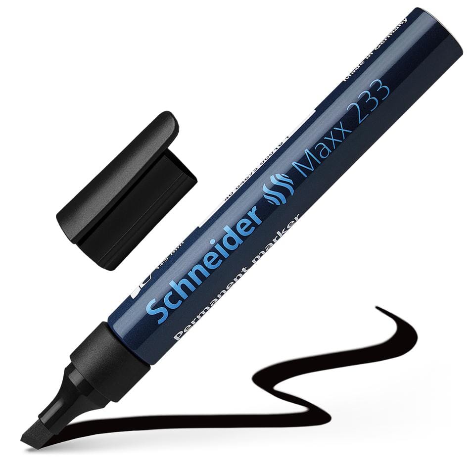 Marker Schneider Maxx 233 permanent beitelpunt zwart