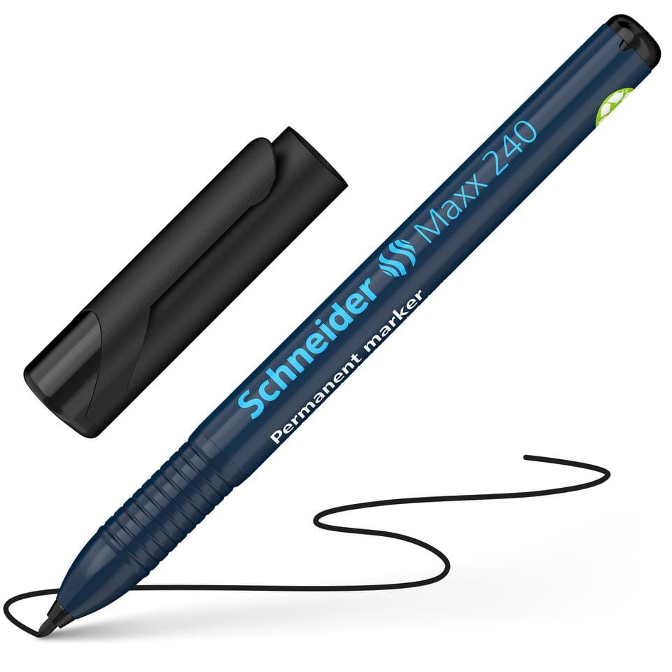 Marker Schneider Maxx 240 permanent ronde punt zwart