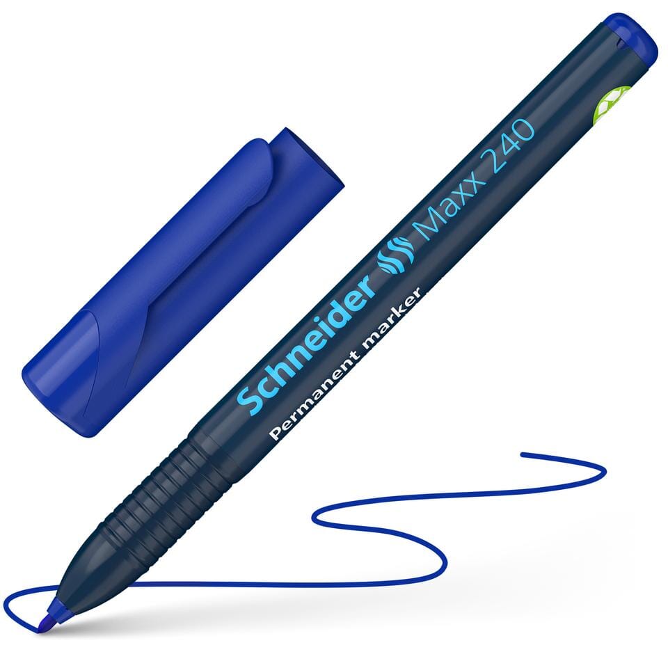Marker Schneider Maxx 240 permanent ronde punt blauw