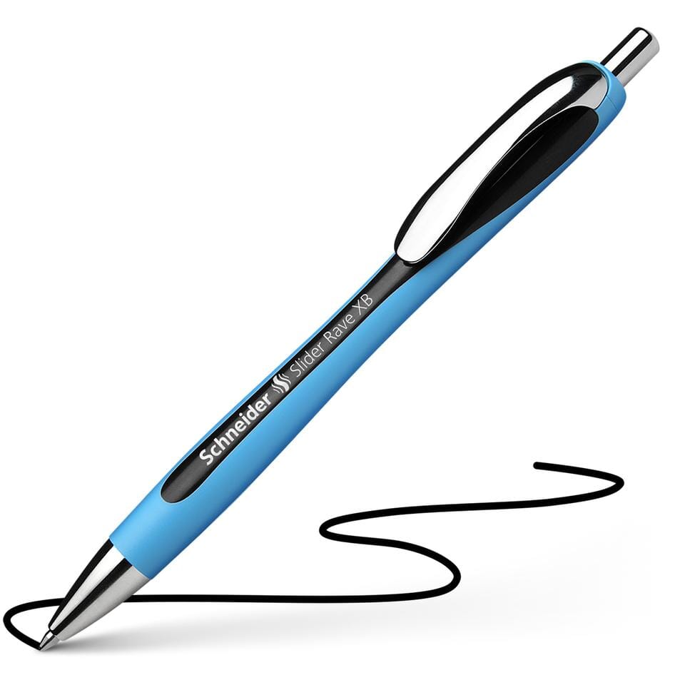 Balpen Schneider Slider Rave XB 1,4mm blauw-zwart