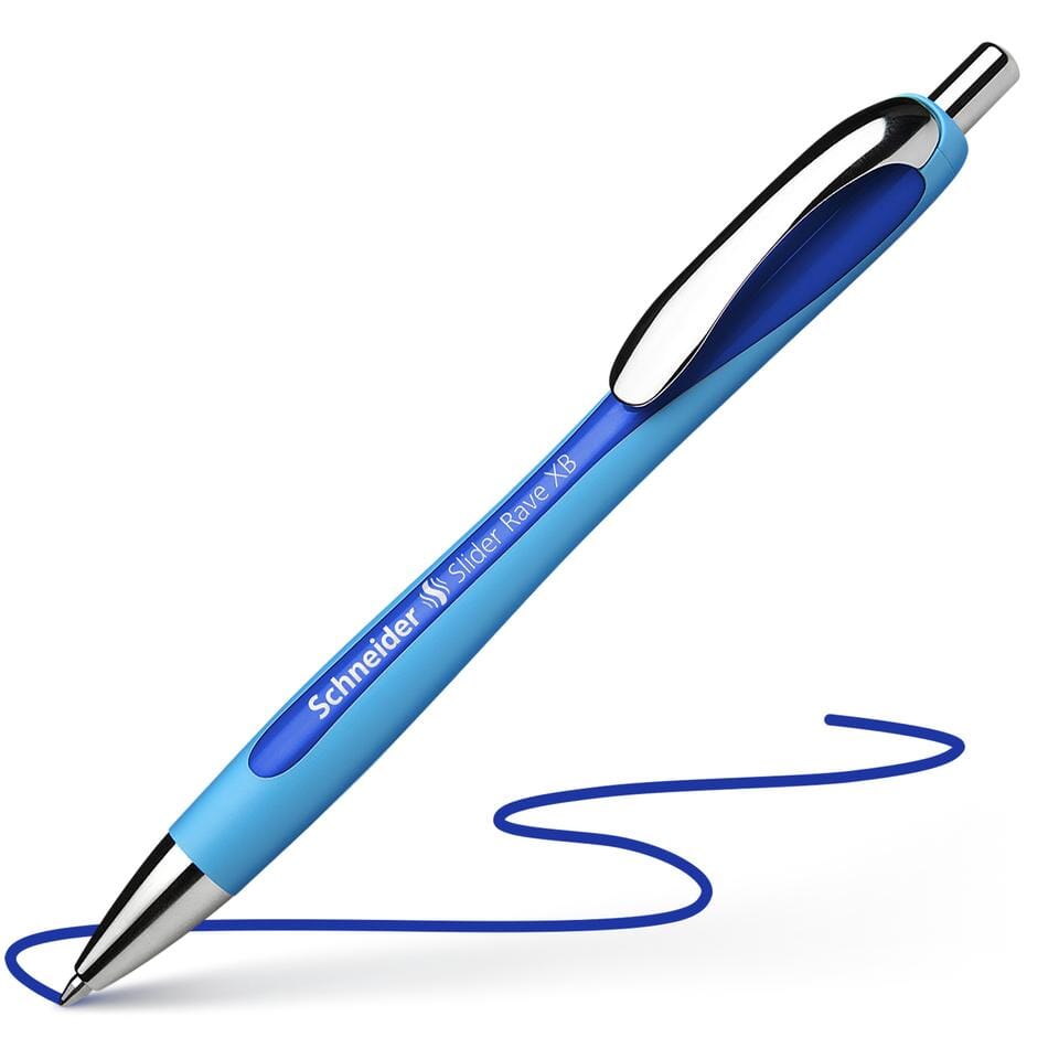 Balpen Schneider Slider Rave XB 1,4mm blauw-donkerblauw
