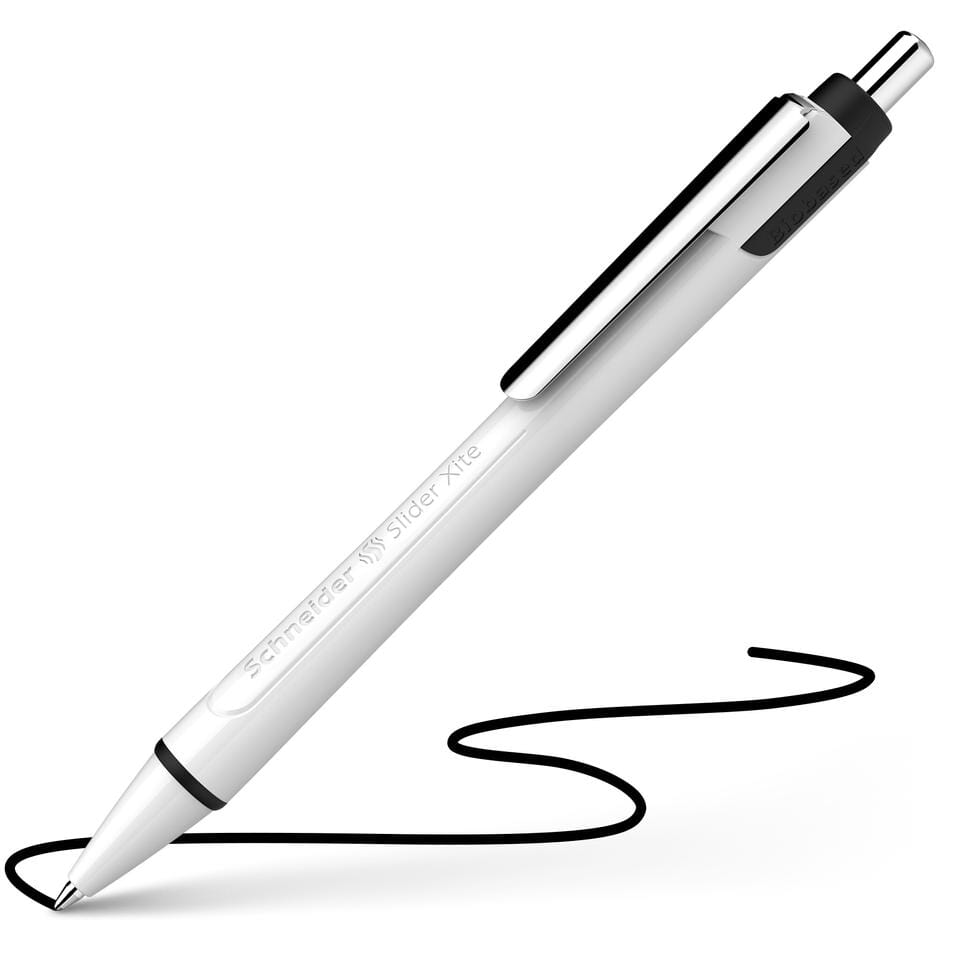 Balpen Schneider Slider Xite XB 1,4mm wit-zwart