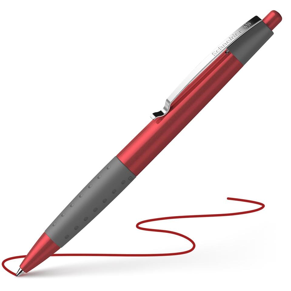 Balpen Schneider Loox softgrip rood