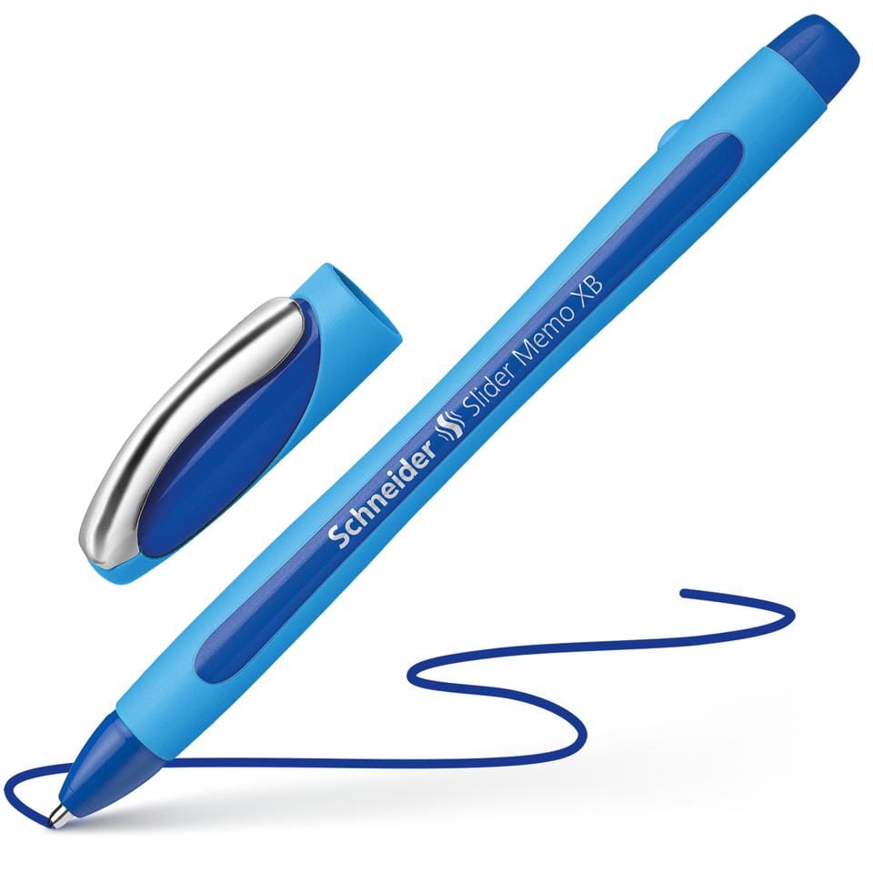 Balpen Schneider Slider Memo XB 1,4mm kogelbreedte blauw