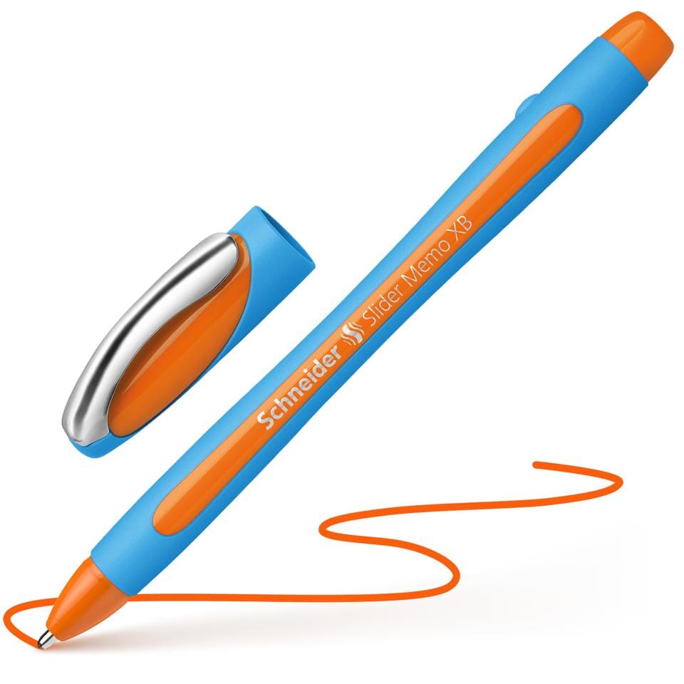 Balpen Schneider Slider Memo XB 1,4mm kogelbreedte oranje