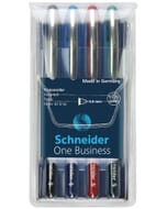 Roller Schneider One Business 0,6mm étui 4 pièces