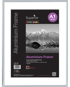 Fotolijst Seco A1 zilverkleurig Geborsteld aluminium. 11mm