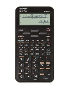 Calculator Sharp ELW531TLBBK zwart wetenschappelijk write view