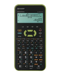 Calculator Sharp ELW531XHGR zwart-groen wetenschappelijk write view