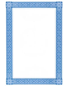 Papier design Sigel A4 185g bord bancaire bleu paquet 20 flles.