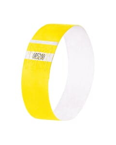 Bracelets d'identification Sigel super soft 255x25mm jaune néon 120 pcs
