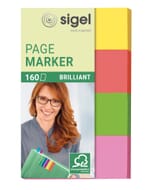 Indexeringsstrookjes Sigel brillant 4-kleurig assortimaat strookjes 20x50mm