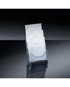 Porte-folder Sigel modèle de table 3 compartiments A5 transp. acryl