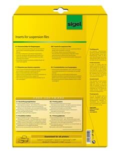 Etiquette pour fardes suspendues Sigel 60x21mm 156 pces