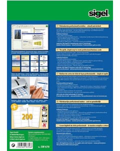 software Sigel BusinessCard voor visitekaartjes meertalig