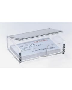 visitekaartbox met deksel Sigel acryl glashelder