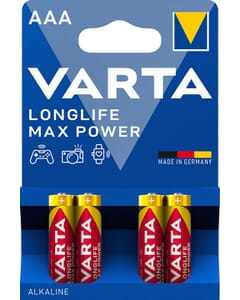 Batterie Varta Longlife Max Power AAA blister de 4 pieces