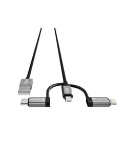 Oplaadkabel Varta 3 in 1 USB A naar USB C, lightning en micro